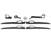 Marco de moldura de manija de puerta de tablero de fibra de carbono para Jeep Grand Cherokee 2011-202
