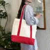Bolsa de lona de dos tonos de 16 oz, bolsa de compras de gran capacidad, bolsa de lona tipo tote, bolsa para mamás, bolsa de viaje para maternidad, bolso de mano