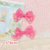 Cinta de malla con cuentas coreana, lazos de color block para la cabeza, accesorios DIY, accesorios de lazo para ropa y bolsos, venta al por mayor