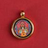Pequeño thangka de Xizang colgante de Wuye zachilam rueda de oración thangka portátil caja gawu colgante para hombres y mujeres