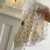 Calcinhas de Algodão Frescas Estilo Coreano com Estampa Floral para Meninas, Forro 100% Algodão, Acabamento em Renda, Elástico que Aderente ao Corpo, Novidade 2025 Atacado