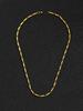 Collar de acero inoxidable dorado europeo y americano cadena de acero de titanio 3MM de grosor diamante cadena cuadrada hecha a mano cadena de semilla de melón adornos de moda hip hop