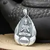 Pingente Benming Buddha Prata Pura 999 Prata Esterlina Masculina Pingente Amuleto Zodiacal Feminino Retrô Pingente