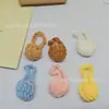 Mini Bolso para Teléfono Móvil, Bolso Cruzado, Bolso para Auriculares Bluetooth, Bolso de Lana Tejido a Crochet Hecho a Mano DIY Hueco de Colores