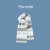 Bufanda de Punto de Doble Cara Estilo Fair Isle con Gato Lindo para Mujer en Otoño e Invierno, Bufanda Cálida y Versátil, Cortavientos y Antifrío