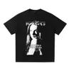 Camiseta holgada juvenil de manga corta con estampado vintage de Saint American High Street, estilo hip hop