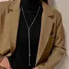 2025 Cadena de Suéter Elegante de Otoño e Invierno Japonesa y Coreana para Mujer Diseño de Nicho Moda de Lujo Accesible Versátil Collar