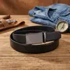 Bestseller de comercio electrónico transfronterizo: Cinturón casual de piel de vacuno de alta gama para hombre de 3,5 cm con hebilla automática, disponible para venta al por mayor