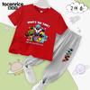 Critters Sorridentes Crianças Sorridentes Roupas Infantis Camiseta Manga Curta Seda Gelada Calça Anti-Mosquito Conjunto Estilo Ocidental Conjunto de Duas Peças 1