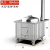 Acero Inoxidable 304 Estufa de Leña Extra Dura para Hogar Rural, Quema de Leña Sin Humo, Mesa para Olla Grande, Exterior, Estufa de Tierra, Horno Móvil