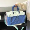 Bolsa de viagem expansível para viagens curtas, bolsa de bagagem de grande capacidade, bolsa de armazenamento com separação de úmido e seco, bolsa para yoga, dança, fitness e natação