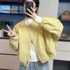 Chaquetas cortas para mujer al por mayor, nuevos estilos de primavera y otoño, 26 chaquetas de béisbol populares, delgadas y elegantes, tops casuales versátiles