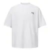 Nanxia Verano Nuevo Original Tendencia Nacional Básico Corte Holgado Estampado Cuello Redondo Versátil Moderno Marca Pareja Camiseta de Manga Corta