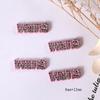 Y2g metal galvanizado rosa con incrustaciones de diamantes amor estrella de cinco puntas funda para teléfono zapatos con agujeros resina accesorios de joyería diy