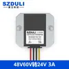 Convertidor de potencia CC de 60V48V36V a 24V Módulo reductor DC-DC regulado para coche de 30-75V a 24V