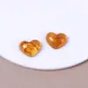 15mm Parches de Corazón Semi-Transparentes Manchados Color Humo Forma de Corazón Pendientes Pasador Funda para Teléfono Celular Accesorios para Joyería DIY Venta al por Mayor