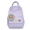 Mochila Casual Versátil de Moda Transfronteriza Nueva Mochila de Gran Capacidad Portátil Mochila Escolar para Estudiante de Secundaria y Preparatoria Femenina