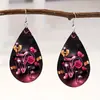 Pendientes de Moda Acrílicos Elegantes y Coloridos, Regalos Coloridos, Pendientes Impresos Transfronterizos para el Día de la Madre, Pendientes Acrílicos para Parejas