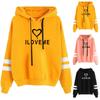Estoque Disponível Dropshipping Aliexpress Amazon Moletom Suéter Estampado Tops Femininos Outono e Inverno Hoodie
