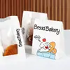 Sacos para Pão Alcalino com Abertura Transparente, Bagels, Pães Europeus, Baguetes, Croissants, Sacos de Embalagem para Assados e Torradas, Uso Comercial com Impressão de Logo