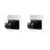 Pacote com 2 Ganchos para Varão de Cortina, Presilhas para Varão de Cortina, Suportes Adesivos Sem Furo, Varão Horizontal para Cortina de Porta Varão Telescópico Adesivo