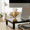 Figura de Vaca Miniatura Adorable y Creativa de Terapia Emocional, Adorno de Trofeo para Escritorio de Trabajo y Coche, Manualidad de Resina