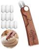 En stock Cuchillo de Pan de Madera Plegable Batidor de Masa Hogareño Madera Maciza Pan Sierra para Cortar Pan Herramientas para Hornear