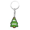 Llavero Navideño de Dibujos Animados Colgante Creativo de Goma Suave Accesorio para Mochila Regalo Navideño Adorno Lindo Personalizado