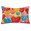Funda de Almohada para el Día de San Valentín Transfronteriza, Decoración de Ambiente Festivo, Funda de Cojín para Sofá del Hogar, Funda de Cojín para Dormitorio con Estampado de Amor