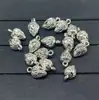 Acessórios para joias DIY pingente de semente de lótus contas com furo passante pingente vintage de prata do Tibete acessórios para pulseira com franja atacado