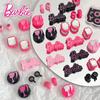 Dulce y picante serie Barbie Black Pink cuentas de aleación pulsera collar hecho a mano cadena de teléfono móvil accesorios con cuentas