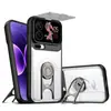 Adequado para Capa de Celular com Suporte de Janela Deslizante Xiaomi 17Promax, Suporte Xiaomi 17Pro, Capa Protetora Xiaomi 15t