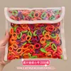Anillo para el Pulgar de Color Caramelo para Niños Cuerda Elástica Alta para el Cabello de Niñas Cuerda para el Cabello Cabello de Bebé Accesorios para el Cabello