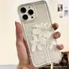 Design Floral Elegante Adequado para Capa de Celular Apple 11/12/13/14/15/16 Promax/17 Capa Protetora iPhone