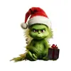 Decoraciones Navideñas Adornos Colgantes para Coche Nuevo Producto Juego de Ocho de Green Cross-Border, Árbol de Navidad de Dibujos Animados para Bebé para Decoración del Hogar