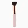 Brocha Kabuki Plana para Base de Maquillaje, Adecuada para Mezclar Líquidos, Cremas y Polvos, y Brocha para Base Facial
