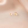 Tapón para los oídos de silicona con forma de OVNI chapado en oro s925, hecho a mano, accesorios para pendientes, tapón para los oídos Frisbee, tapón para los oídos, trapeador para la parte posterior de los oídos