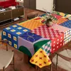 Mantel Estilo Americano, Sin Lavado, Impermeable al Aceite, Impermeable al Agua, Resistente al Calor, Mantel Rectangular, Lujo Ligero, Sensación de Alta Gama, Salvamanteles, Mantel