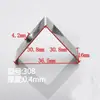 Clip de Montaje de Soporte para Tira de Luz de Canal de Aluminio Triangular Clip para Luz Lineal Ángulo Recto Fijo de 45 Grados Canal de Luz en Forma de V Acero Inoxidable