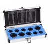 Extractor de pernos y tuercas de alambre rotas en caja de aluminio de 10 piezas, herramienta para tornillos hexagonales