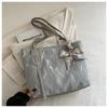 Bolsa Grande Estilo Fresco Pequeno Feminina 2024 Primavera e Verão Nova Bolsa Feminina de Alto Valor de Cor Moda Jovem Elegante Ins bolsa de trabalho