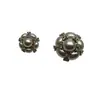 Botões Metálicos com Pérolas e Diamantes Inlaid para Terno Tricô Camisa Botões Simples Versáteis Decorativos Botões Costurados à Mão