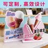 Cartel de Tienda de Postres de Té con Leche y Helados, Letrero de Puesto de Helados, Cartel de Exhibición Hermoso, Cartel de Exhibición de PVC con Forma Especial
