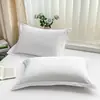 Um par de fronhas de algodão lavado, cada uma medindo 48 cm x 74 cm, adequado para camas de solteiro ou casal, em cores sólidas