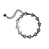 Cadena de Estrellas Transfronteriza Y2K Chica Caliente Acero Inoxidable Hueco Estrella de Cinco Puntas Versátil Joyería de Aniversario