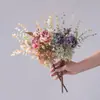 Liquidação com 90% de Desconto: Buquê de Rosas da Floresta, Flores Artificiais, Decoração para Casa, Buquê de Mão, Parede de Rosas