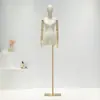 Suporte de Exposição Meio Corpo Feminino para Loja de Roupas Suporte de Exposição de Manequim de Corpo Inteiro Manequim Feminino de Corpo Inteiro com Pernas Divididas Estilo Coreano