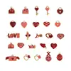 25 Tipos de Accesorios para Joyería de Aleación DIY, Bestsellers Transfronterizos, Serie del Día de San Valentín, Colgantes Esmaltados, Collares, Pulseras, Dijes Pequeños