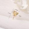 Zhongxing 14k Oro Verdadero Micro-incrustado Zircón Colgante de Perla Adherible Portavacío DIY Hebilla de Collar Hebilla Universal Accesorios