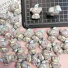 Mini Conejo Oso de Dibujos Animados Resina DIY Pegamento de Crema Pasador Diadema Accesorios de Joyería Hebilla de Zapato Imán de Refrigerador Material